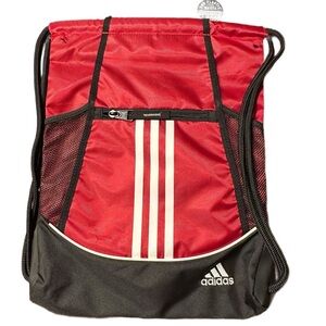 Adidas Red and Black Drawstring Bag - NWT